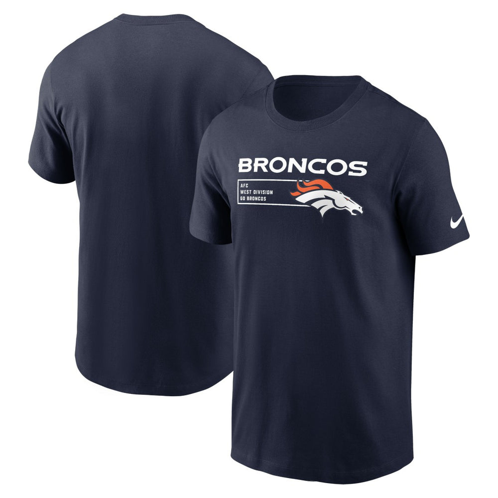 Denver Broncos Division Essential T-Shirt - Navy - Nike