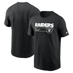 Las Vegas Raiders Division Essential T-Shirt - Black - Nike