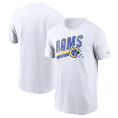 Los Angeles Rams Essential Blitz Lockup T-Shirt - White - Nike