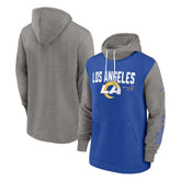 Los Angeles Rams Fashion Color Block Pullover Hoodie - Royal - Nike