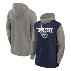 Tennessee Titans Fashion Color Block Pullover Hoodie - Navy - Nike