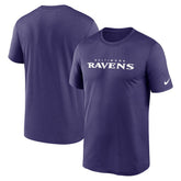 Baltimore Ravens Legend Wordmark Performance T-Shirt - Purple - Nike