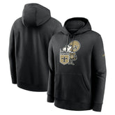 New Orleans Saints Rewind Club Pullover Hoodie - Black - Nike