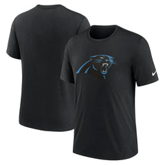 Carolina Panthers Rewind Logo Tri-Blend T-Shirt - Black - Nike