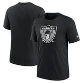 Las Vegas Raiders Rewind Logo Tri-Blend T-Shirt - Black - Nike