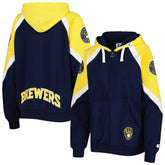 Milwaukee Brewers Starter Women's Hail Mary Full-Zip Hoodie Discount