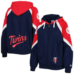 Minnesota Twins Starter Women's Hail Mary Full-Zip Hoodie Discount