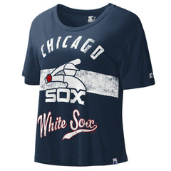 Chicago White Sox Starter Cooperstown Collection Women's Record Setter Crop Top Online