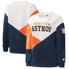 Houston Astros Starter Women's Shutout Pullover Sweatshirt Discount