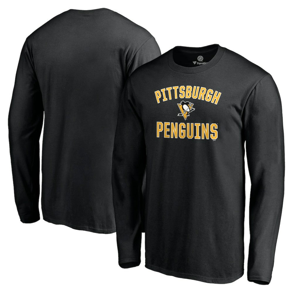Pittsburgh Penguins Victory Arch Long Sleeve T-Shirt - Black | NHL on sale