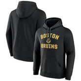 Boston Bruins Victory Arch Pullover Hoodie - Black | NHL Clearance
