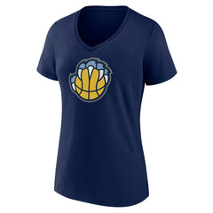 Memphis Grizzlies Women's Alternate Logo V-Neck T-Shirt Navy
