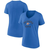 Oklahoma City Thunder Women's Overtime Team V-Neck T-Shirt Blue