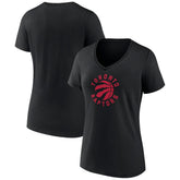Toronto Raptors Women's Alternate Logo V-Neck T-Shirt Black