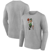 Boston Celtics Alternate Logo Long Sleeve T-Shirt Gray