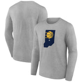 Indiana Pacers Alternate Logo Long Sleeve T-Shirt Gray