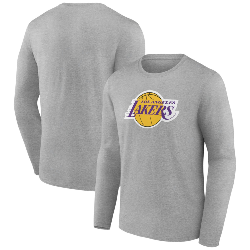 Los Angeles Lakers Alternate Logo Long Sleeve T-Shirt Gray