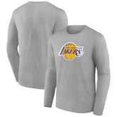 Los Angeles Lakers Alternate Logo Long Sleeve T-Shirt Gray