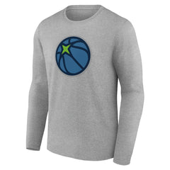 Minnesota Timberwolves Alternate Logo Long Sleeve T-Shirt Gray