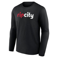 Portland Trail Blazers Alternate Logo Long Sleeve T-Shirt Black