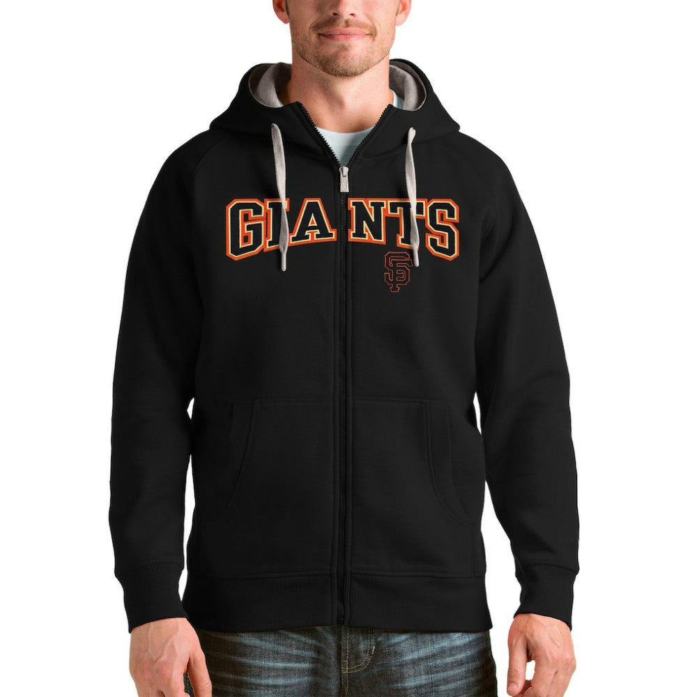 San Francisco Giants Antigua Team Logo Victory Full-Zip Hoodie Outlet