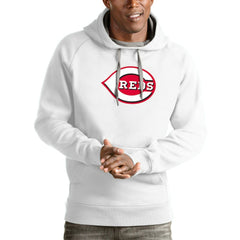 Cincinnati Reds Antigua Victory Pullover Team Logo Hoodie Outlet