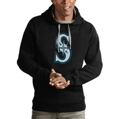 Seattle Mariners Antigua Victory Pullover Team Logo Hoodie Online