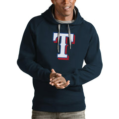 Texas Rangers Antigua Victory Pullover Team Logo Hoodie Sale