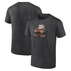 Cleveland Browns Brownie The Elf Throwback Logo T-shirt - Charcoal - NFL