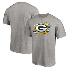 Green Bay Packers True Color T-Shirt - Heather Gray - NFL