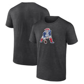 New England Patriots Throwback Logo T-shirt - Charcoal - NFL