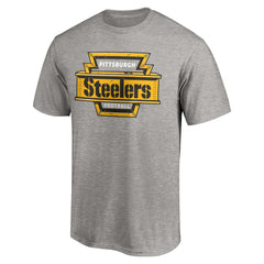 Pittsburgh Steelers Hometown Collection Hot Route T-Shirt - Heather Gray - NFL