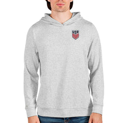 USMNT Antigua Absolute Pullover Hoodie Gray