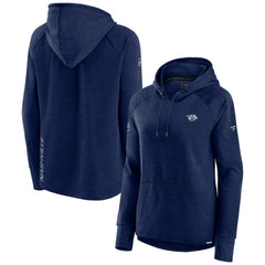 Nashville Predators Fanatics Women's Authentic Pro Pullover Hoodie - Heather Navy | Fanatics sale