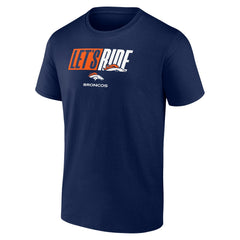 Denver Broncos Let's Ride T-Shirt - Navy - NFL