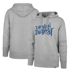 Detroit Lions '47 Driven by Detroit Pullover Hoodie - Gray - 47 brand