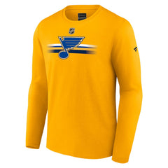 St. Louis Blues Fanatics Authentic Pro Primary Long Sleeve T-Shirt - Gold | Fanatics online