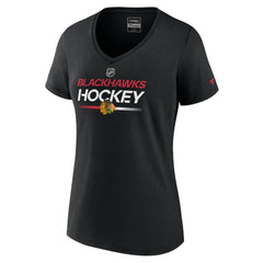 Chicago Blackhawks Fanatics Women's Authentic Pro V-Neck T-Shirt - Black | Fanatics near me