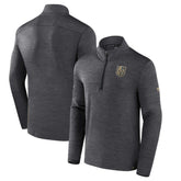 Vegas Golden Knights Fanatics Authentic Pro Quarter-Zip Pullover Top - Heather Charcoal | Fanatics Clearance