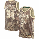 Nike Giannis Antetokounmpo Milwaukee Bucks Unisex Select Series Swingman Jersey Brown