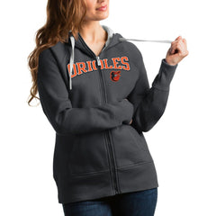 Baltimore Orioles Antigua Women's Team Logo Victory Full-Zip Hoodie for sale