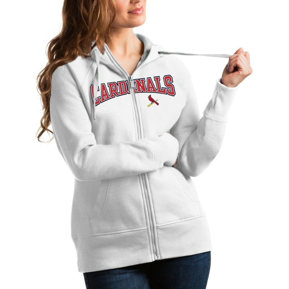 St. Louis Cardinals Antigua Women's Team Logo Victory Full-Zip Hoodie Near Me