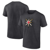 Vegas Golden Knights Shoulder Patch Logo T-Shirt - Charcoal | NHL online
