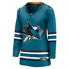 San Jose Sharks Fanatics Women's Home Breakaway Jersey - Teal | Fanatics on sale