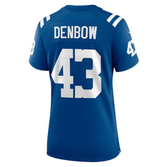 Trevor Denbow Indianapolis Colts Women's Game Player Jersey - Royal - Nike
