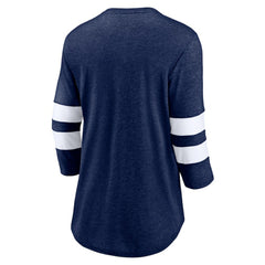 Seattle Kraken Fanatics Women's Special Edition 2.0 Barn Burner 3/4 Sleeve T-Shirt - Heather Deep Sea Blue | Fanatics on sale