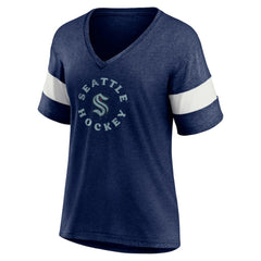 Seattle Kraken Fanatics Women's Special Edition 2.0 Ring The Alarm V-Neck T-Shirt - Heather Navy | Fanatics online