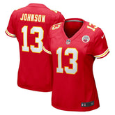 Nazeeh Johnson Kansas City Chiefs Women's Game Player Jersey - Red - Nike