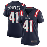 Brenden Schooler New England Patriots Women's Game Jersey - Navy - Nike