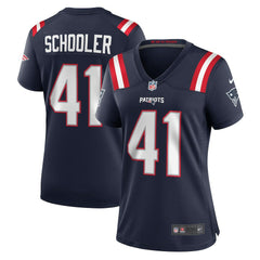 Brenden Schooler New England Patriots Women's Game Jersey - Navy - Nike